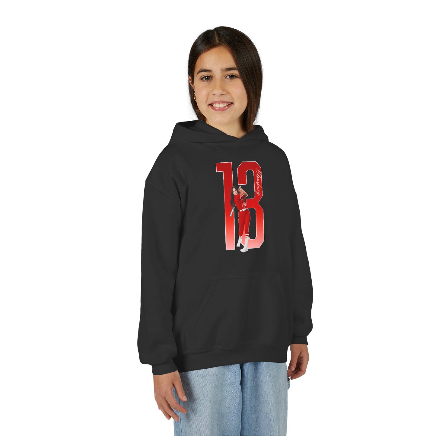 Addison Blomberg Player Icon Number Kids Hoodie