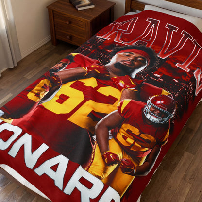 Travis Leonard 60"-80" Plush Blanket