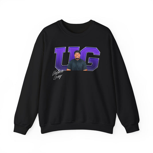 Uelese Grey Big Initials Crewneck Sweatshirt