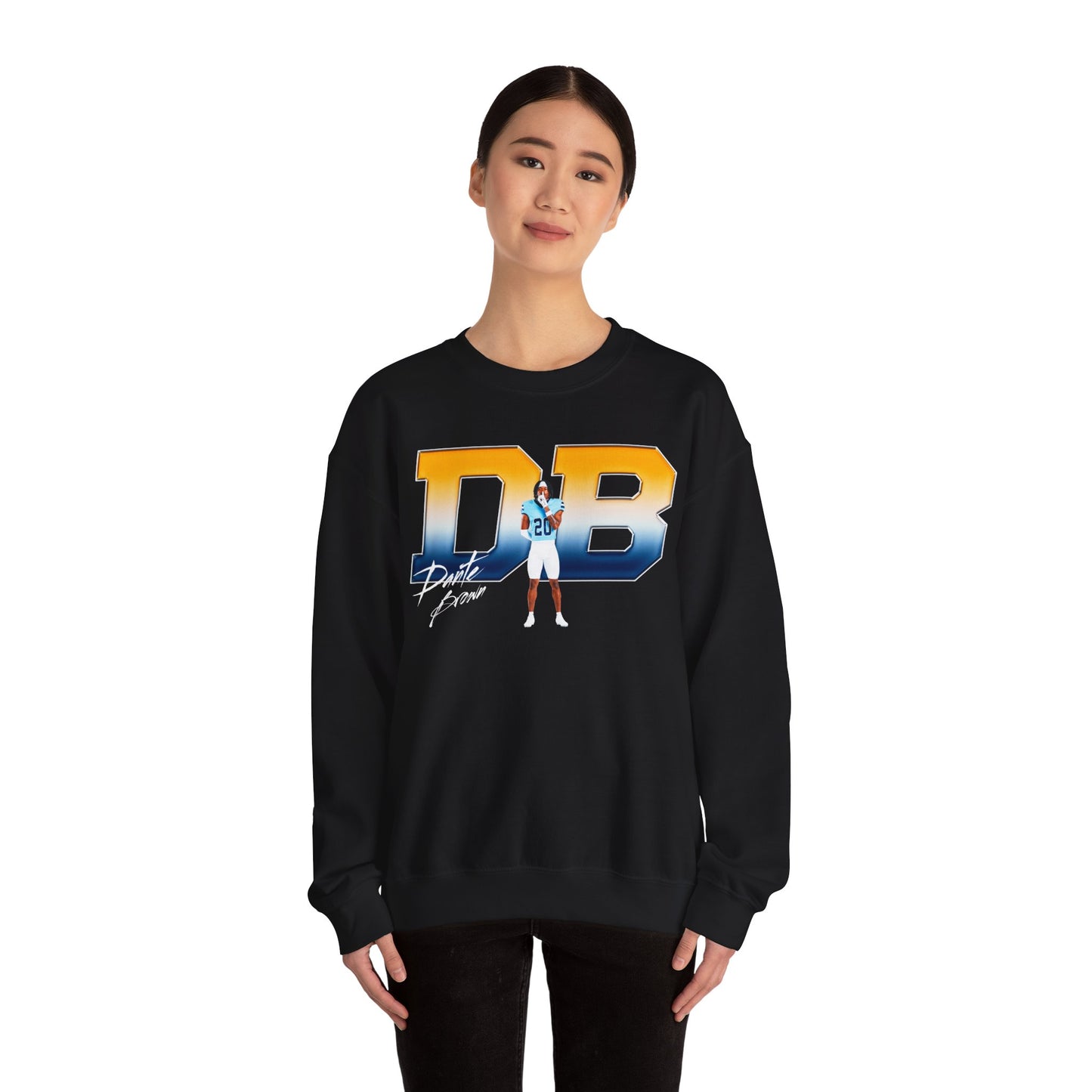Dante Brown Big Initials Crewneck Sweatshirt