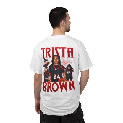Trista Brown Logo Front & Back Premium Tee