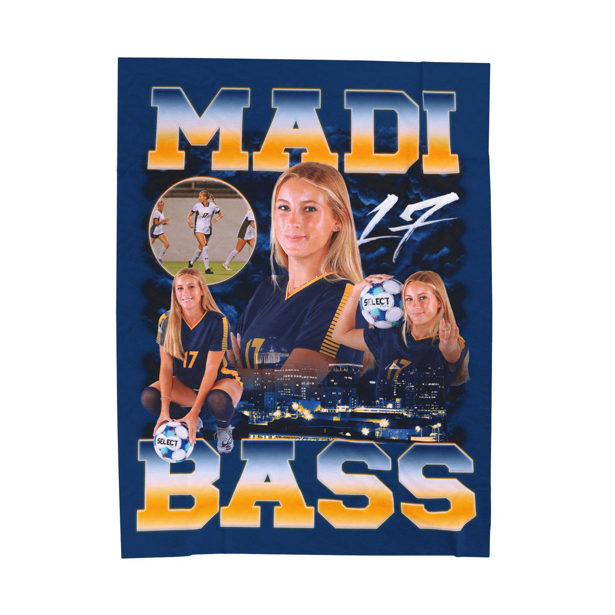 Madi Bass 60"-80" Plush Blanket