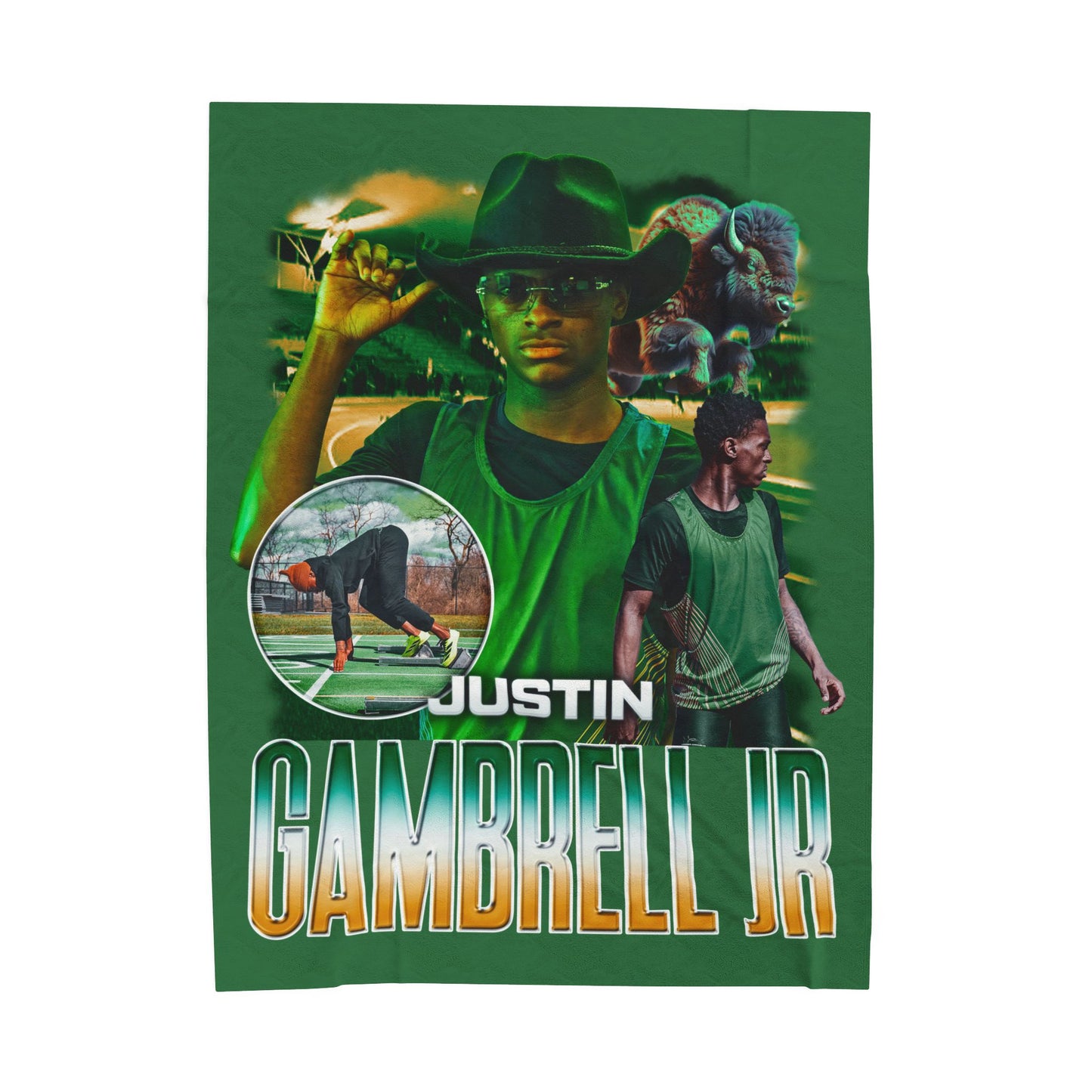 Justin Gambrell Jr. 60"-80" Plush Blanket