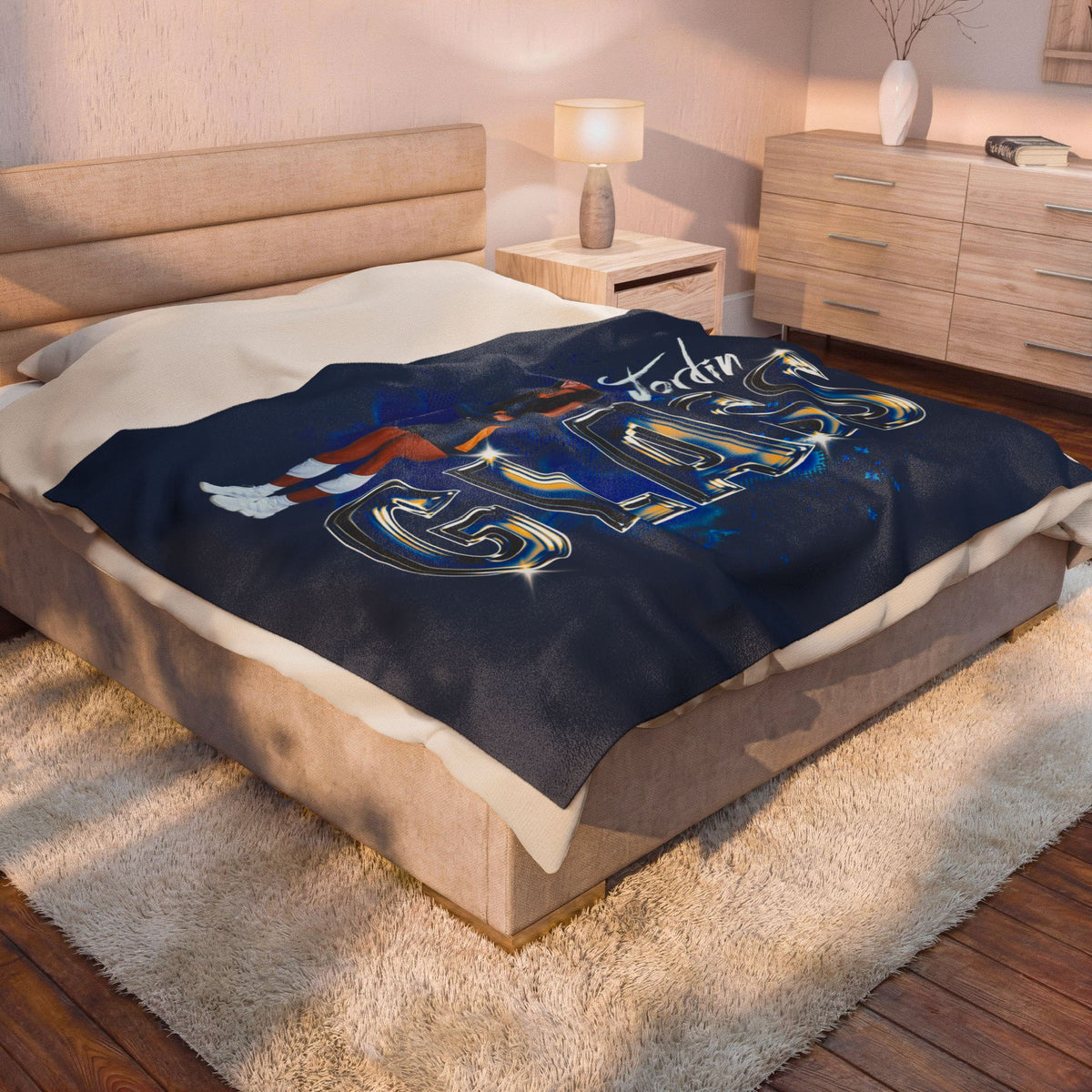 Jordin Glass 60"-80" Plush Blanket