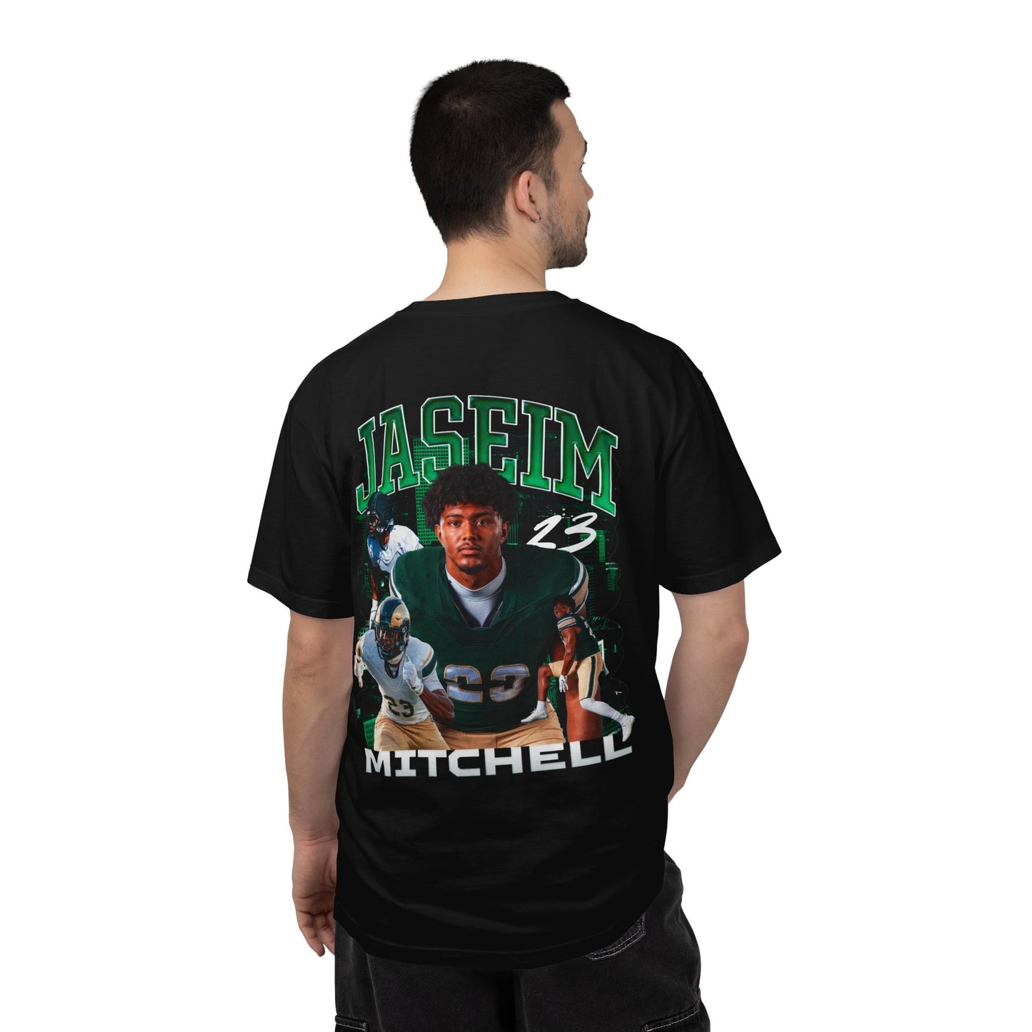 Jaseim Mitchell Logo Front & Back Premium Tee