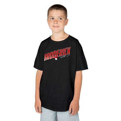 Broderick Sublet Jr. Cursive Combo Kids Tee