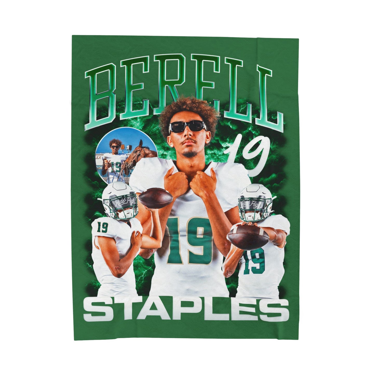 Berell Staples 60"-80" Plush Blanket