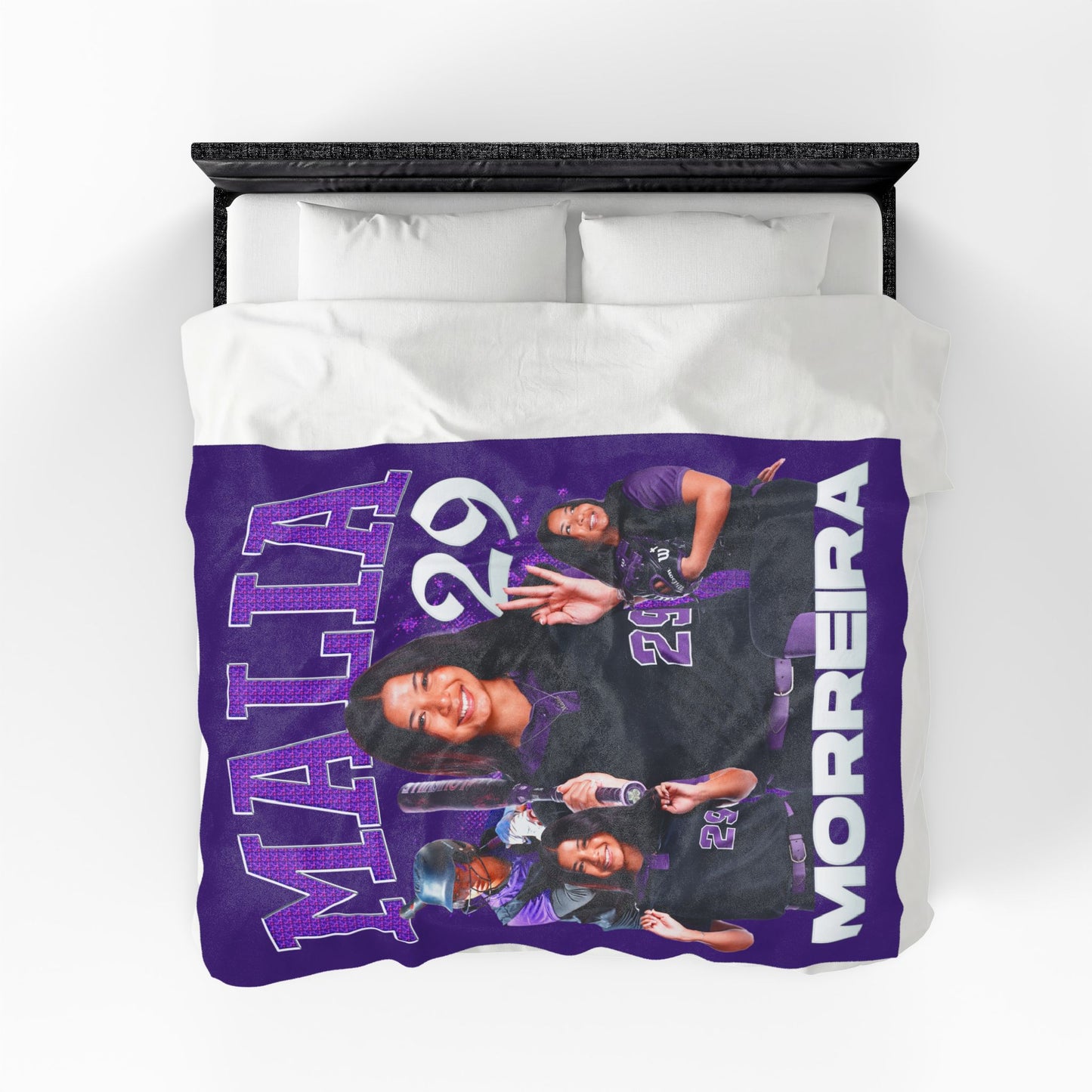 Malia Morreira First Name Highlight 60"-80" Plush Blanket