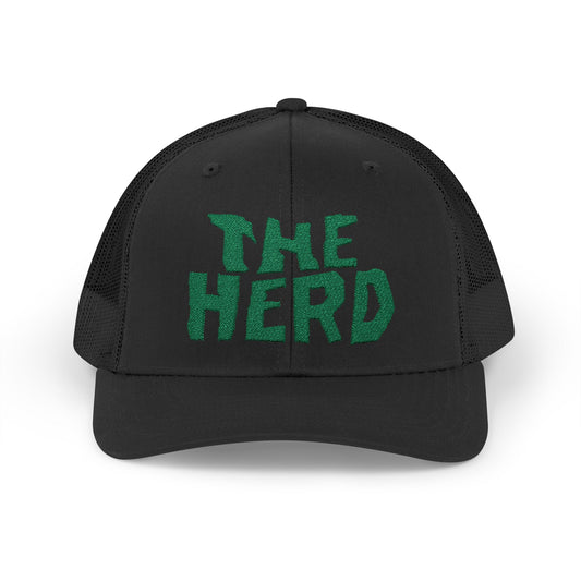 The Herd Black Snapback Trucker Cap