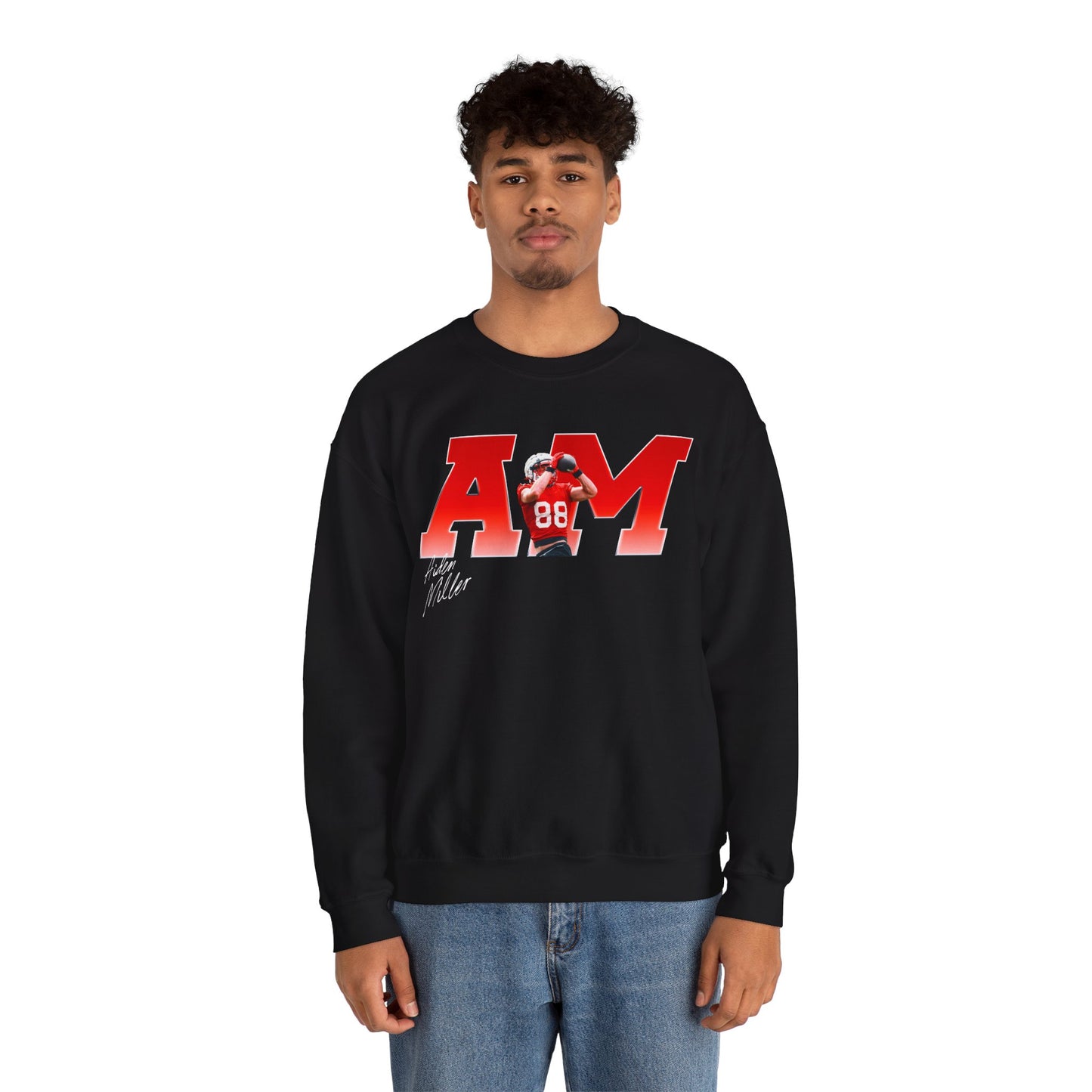 Aiden Miller Big Initials Crewneck Sweatshirt