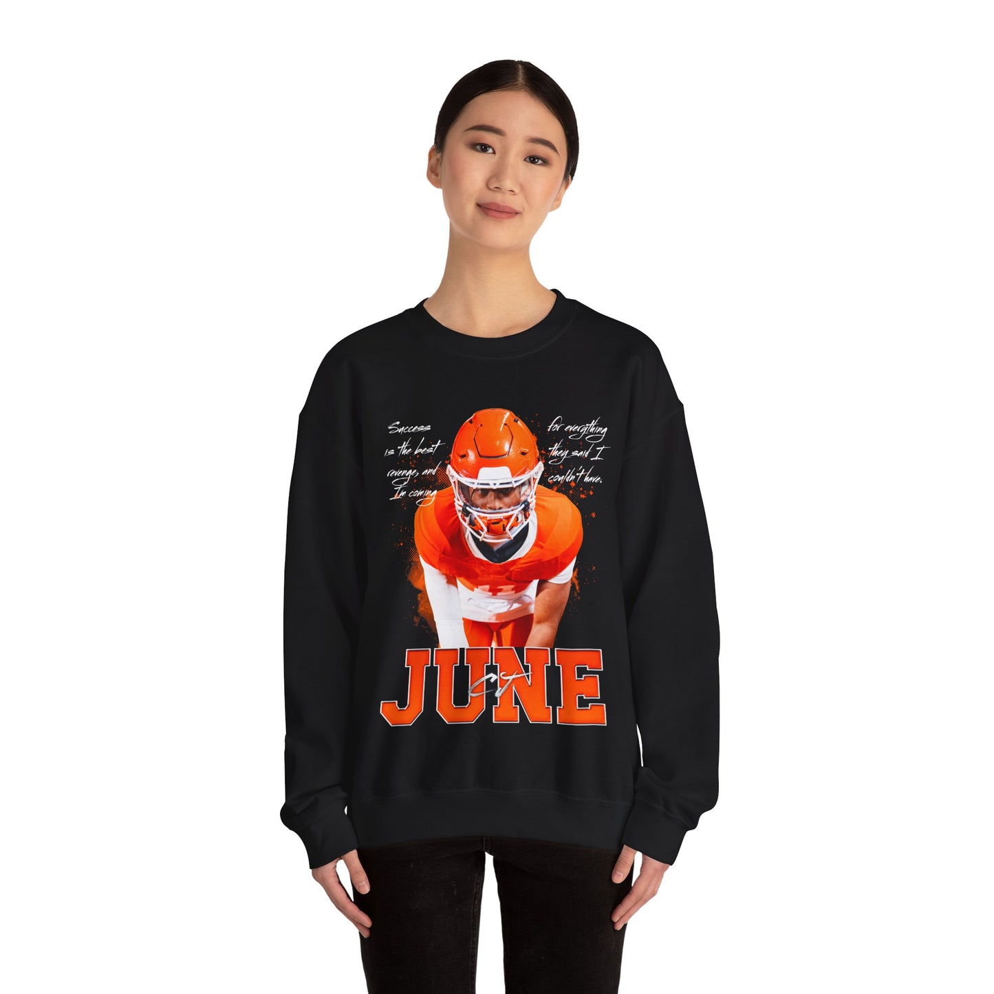 CJ June Featured Quote Crewneck Sweatshirt