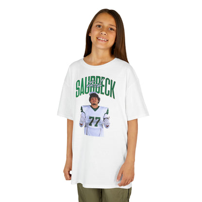 Jacob Saurbeck Curved Combo Colored  Kids Tee