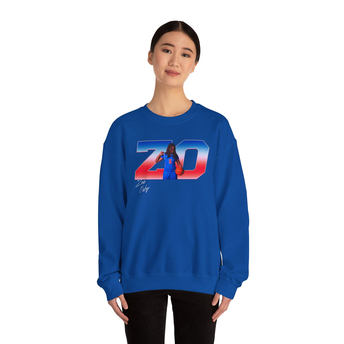 Zoe Osby Big Initials Crewneck Sweatshirt