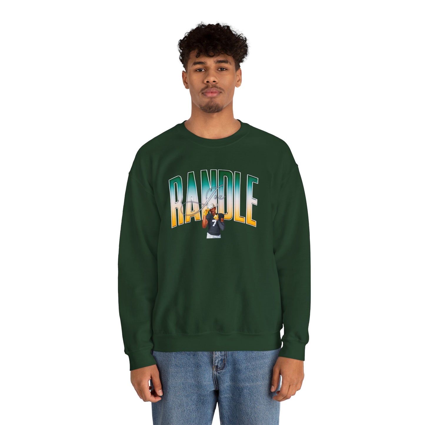 Joe Randle Curved Combo Colored Crewneck Sweatshirt