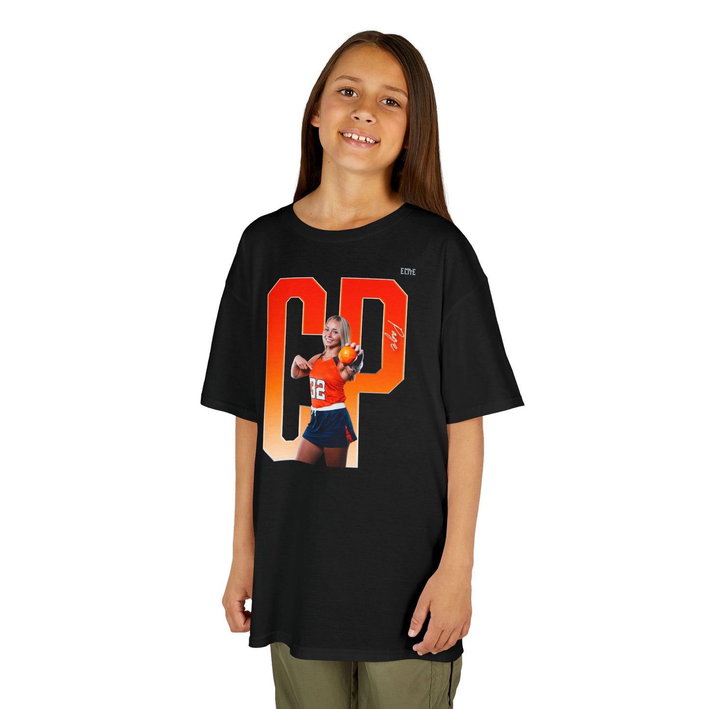 Chloe Page Player Icon Initials Kids Tee