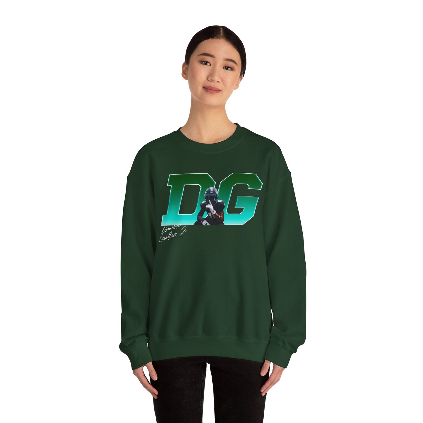 Demetrius Geathers Jr. Big Initials Crewneck Sweatshirt