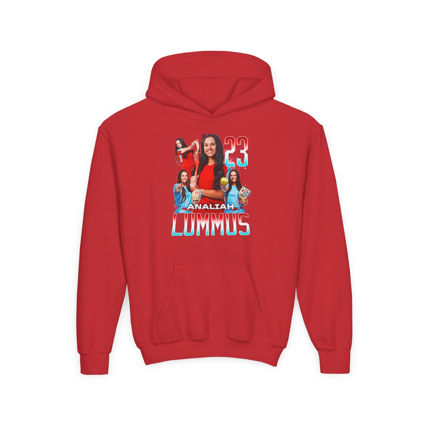 Analiah Lummus Name & Number Ombre Kids Hoodie