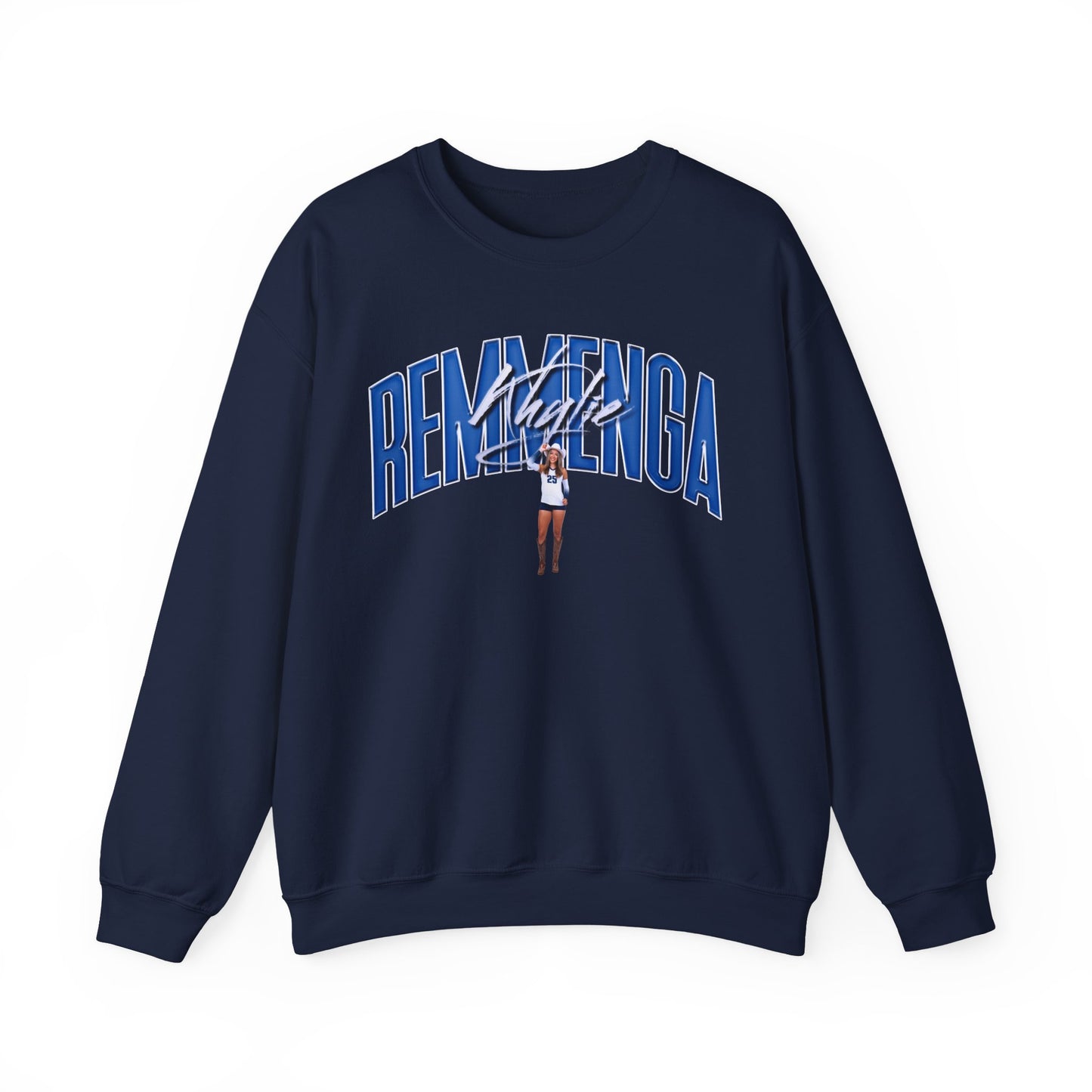 Khylie Remmenga Curved Combo Colored Crewneck Sweatshirt