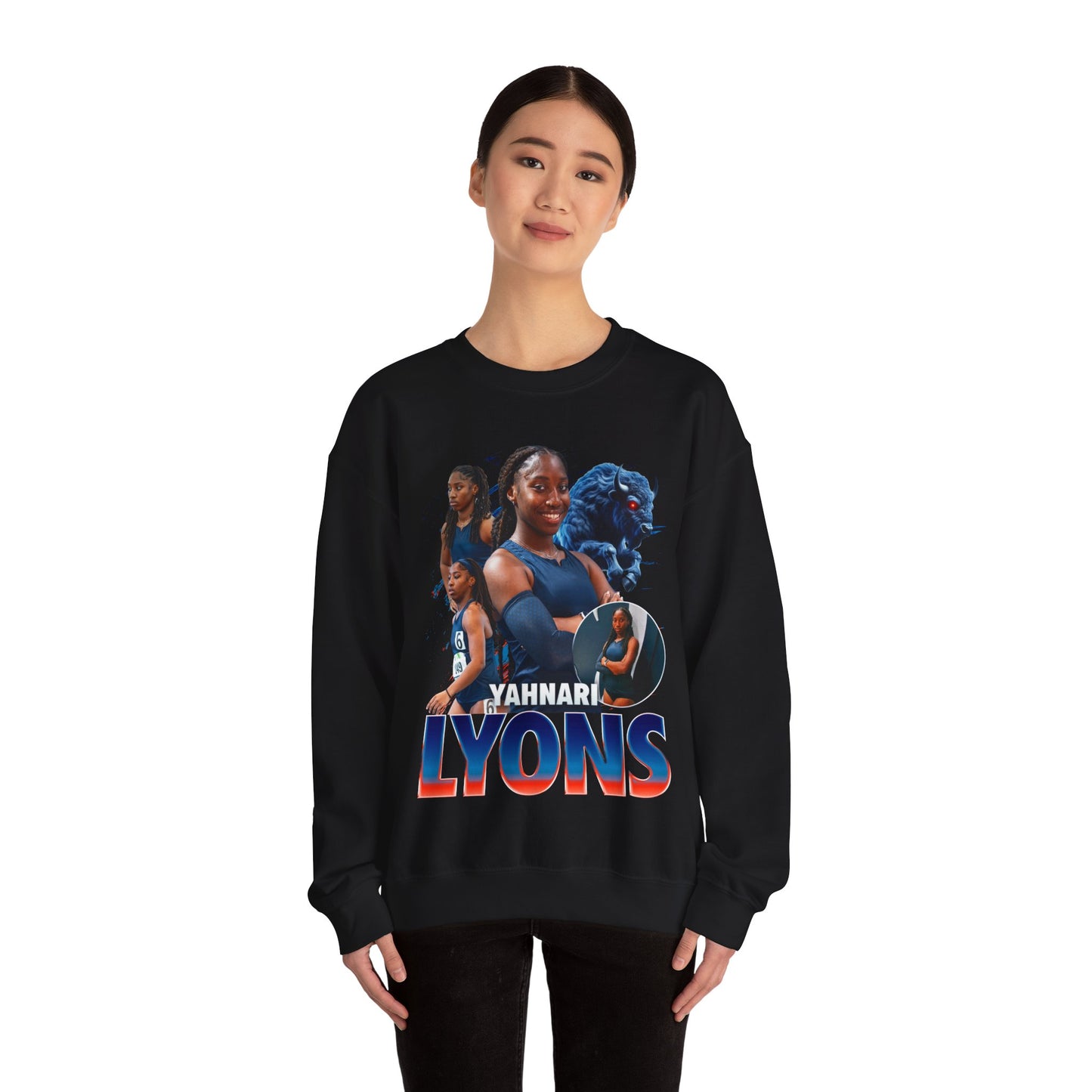 Yahnari Lyons Team Mascot Crewneck Sweatshirt