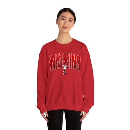 Kamiera Watkins Curved Combo Colored Crewneck Sweatshirt
