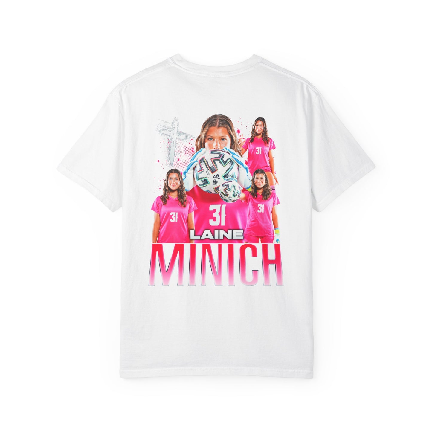 Laine Minich Logo Front & Back Premium Tee
