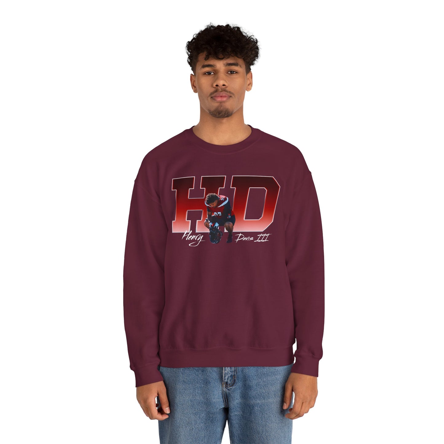 Henry Davis III Big Initials Crewneck Sweatshirt