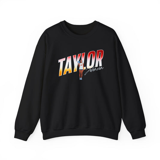 Taylor Johnson Cursive Combo Crewneck Sweatshirt