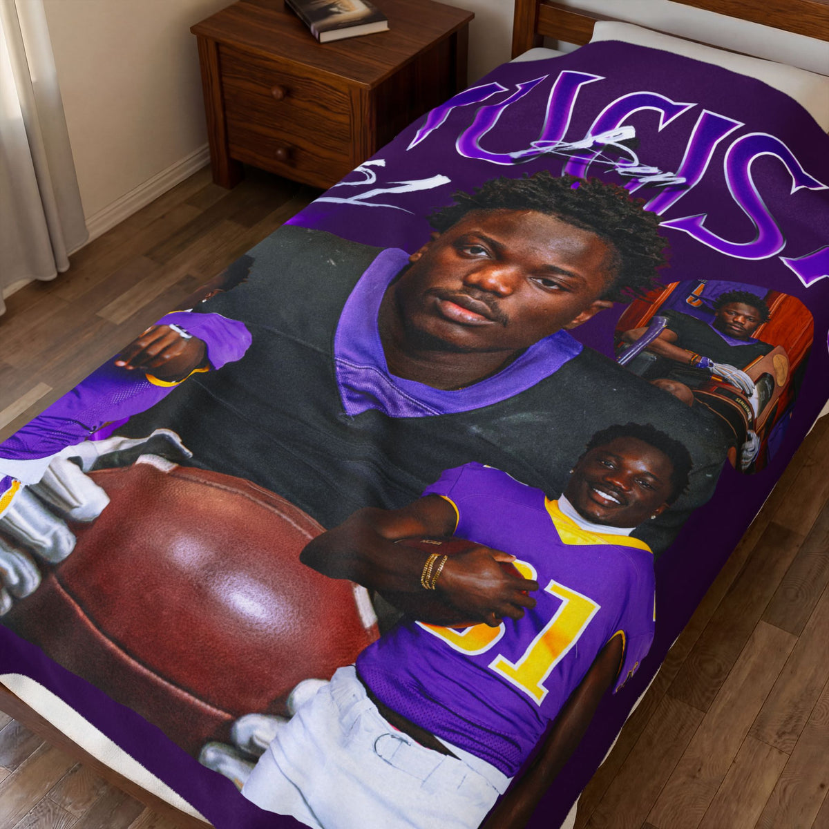 Ben Mugisa 60"-80" Plush Blanket