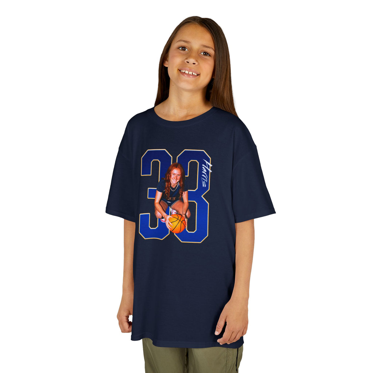Addison Harris Player Icon Number Kids Tee