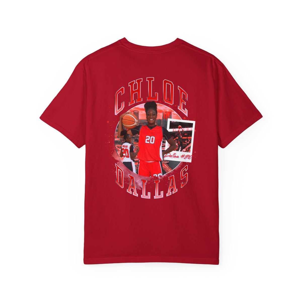 Chloe Dallas Logo Front & Back Premium Tee