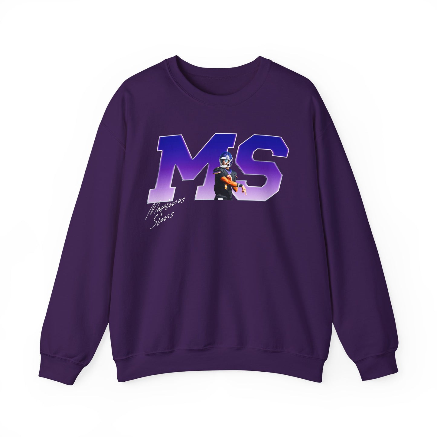 Maximus Sims Big Initials Colored Crewneck Sweatshirt