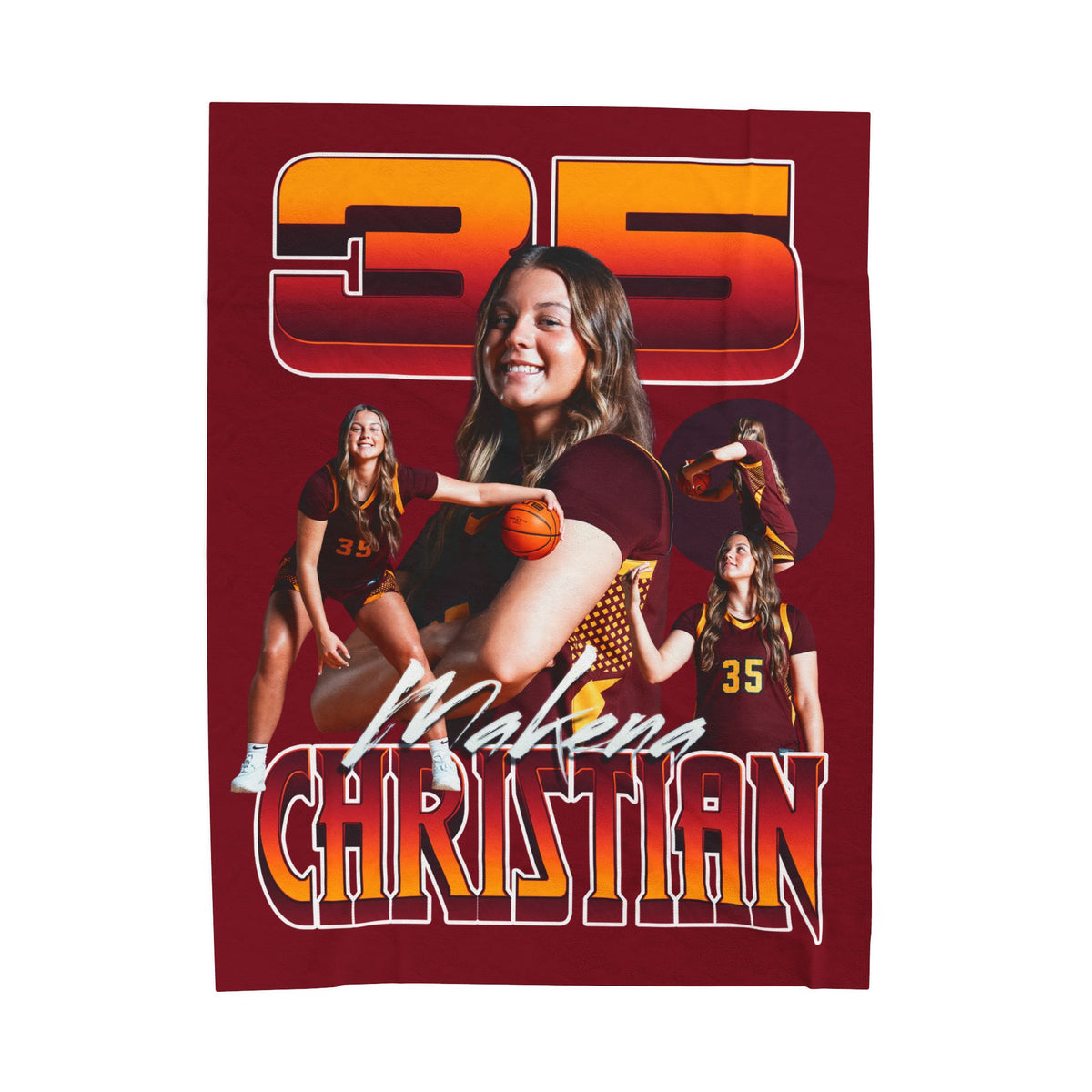 Makena Christian 60"-80" Plush Blanket