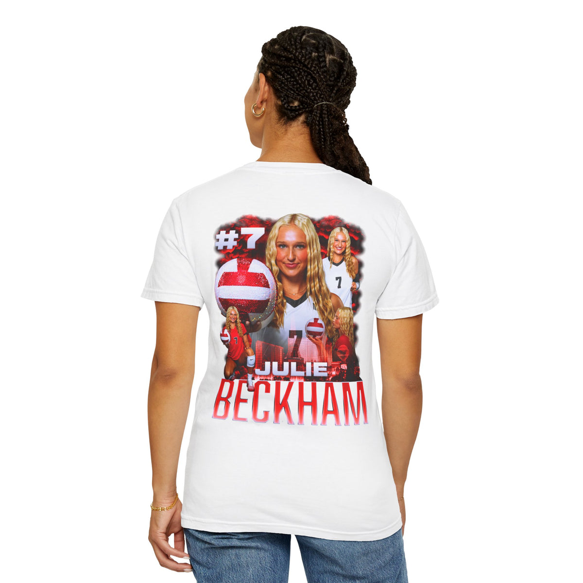 Julie Beckham Logo Front & Back Premium Tee