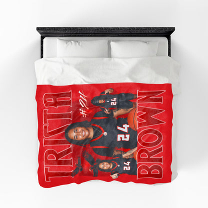 Trista Brown 60"-80" Plush Blanket