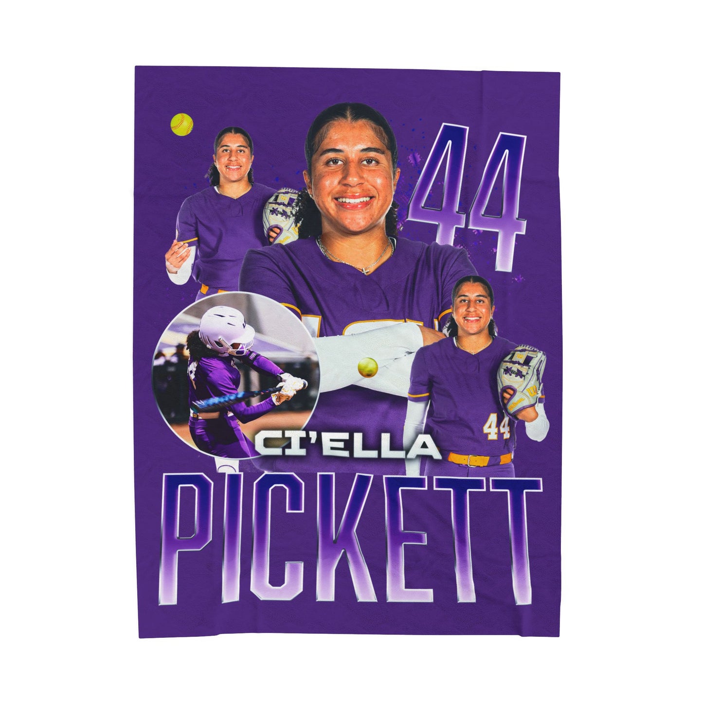 Ci'Ella Pickett 60"-80" Plush Blanket