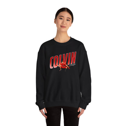 Draivyn Colvin Cursive Combo Crewneck Sweatshirt