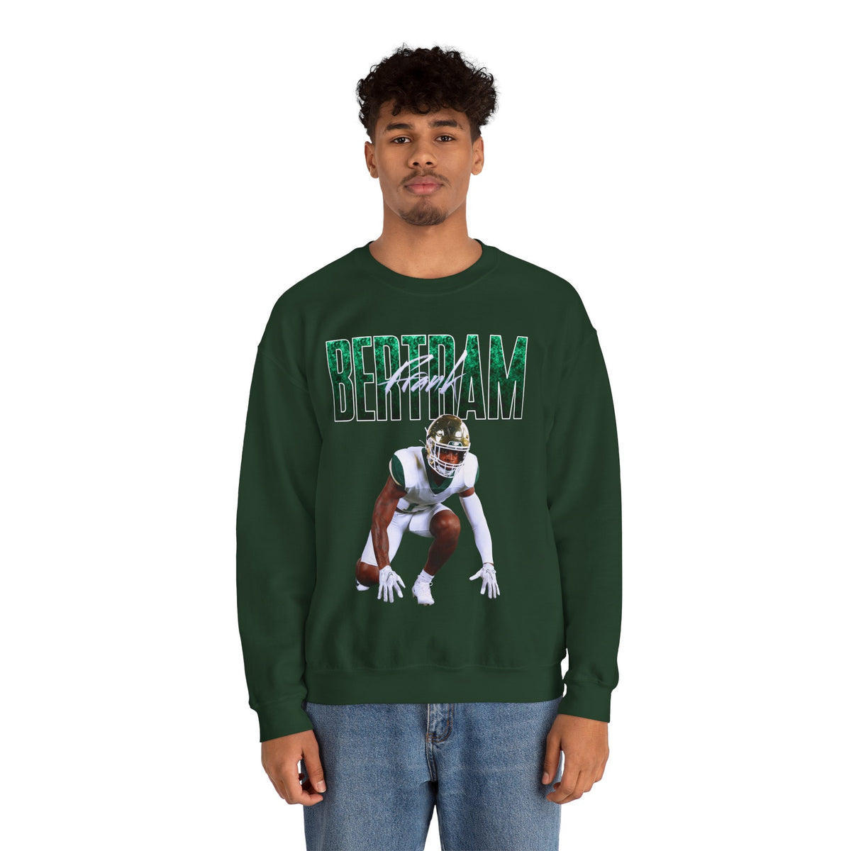 Frank Bertram Curved Combo Colored Crewneck Sweatshirt