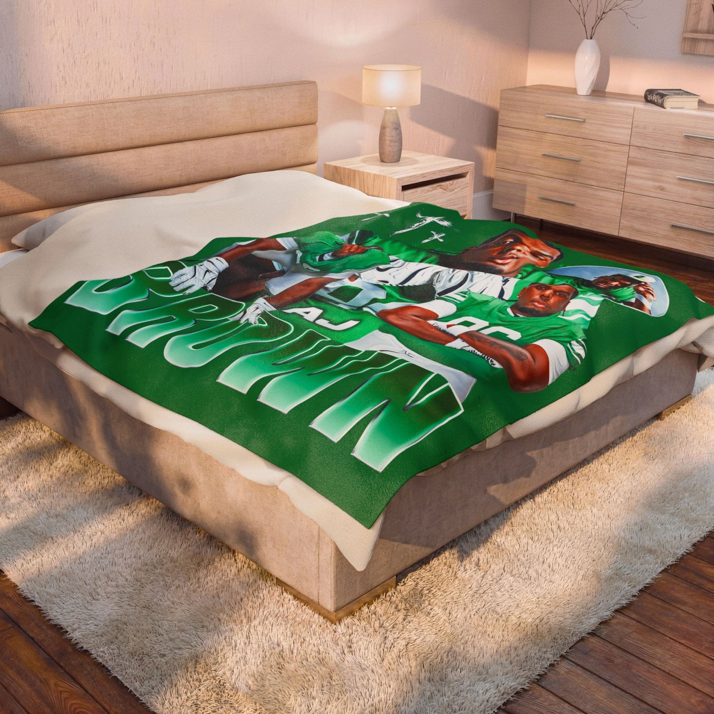 Aj Brown 60"-80" Plush Blanket