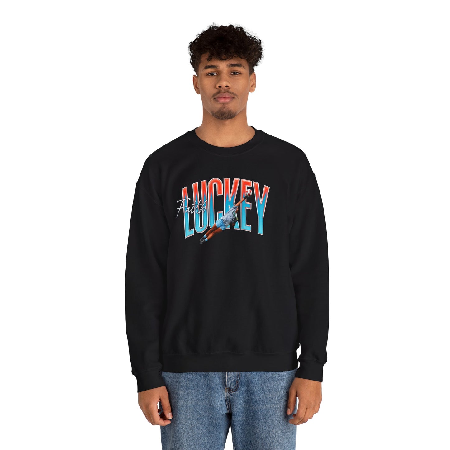 Faith Luckey Big Last Name Crewneck Sweatshirt