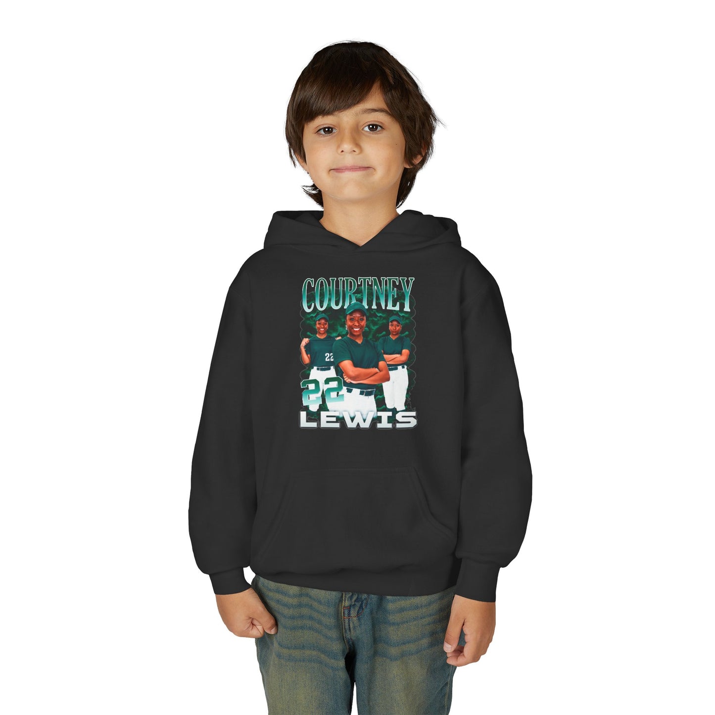 Courtney Lewis Colored & White Combo Kids Hoodie