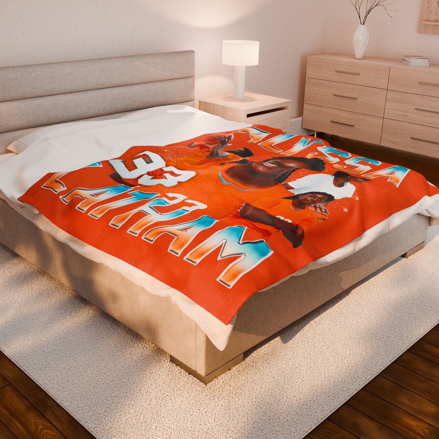 Alyssa Latham 60"-80" Plush Blanket