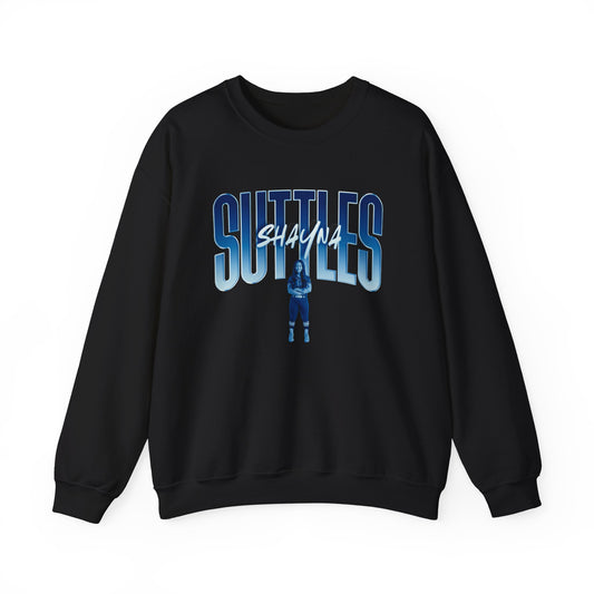 Shayna Suttles Curved Combo Colored Crewneck Sweatshirt