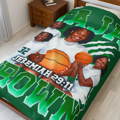 Taja Brown 60"-80" Plush Blanket