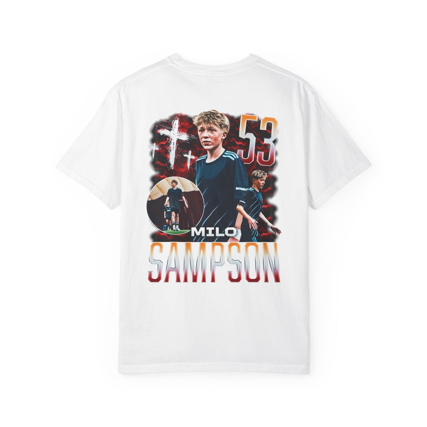 Milo Sampson Logo Front & Back Premium Tee
