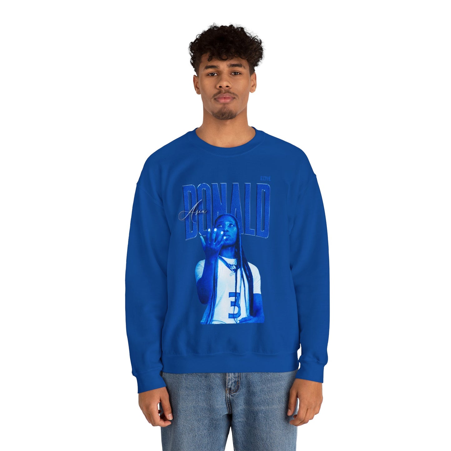 Asia Donald Faded Glory Crewneck Sweatshirt