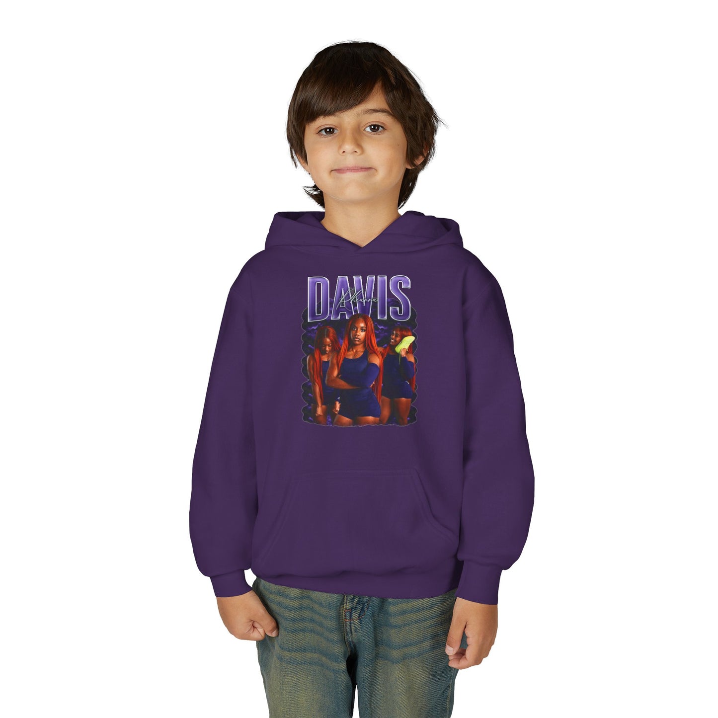 Rhianna Davis Last Name Highlight Kids Hoodie