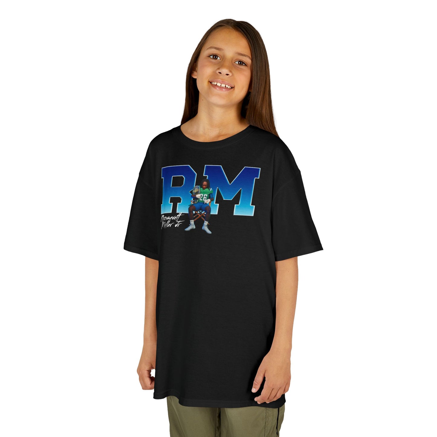 Roosevelt Miller Jr. Big Initials Colored Kids Tee