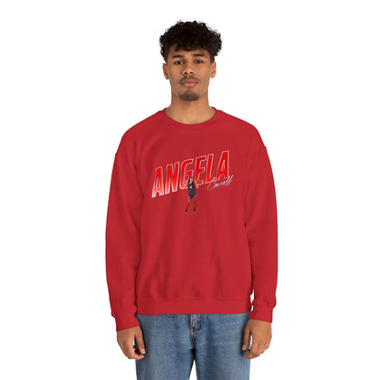 Angela Carroll Cursive Combo Colored Crewneck Sweatshirt