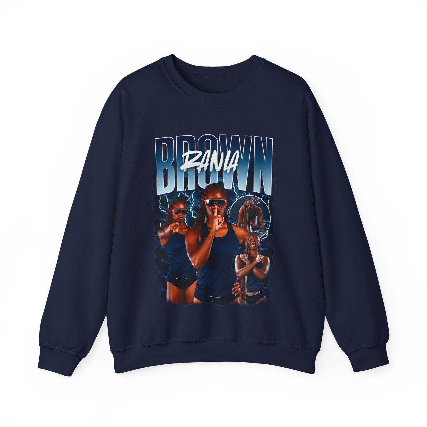 Rania Brown Crewneck Sweatshirt