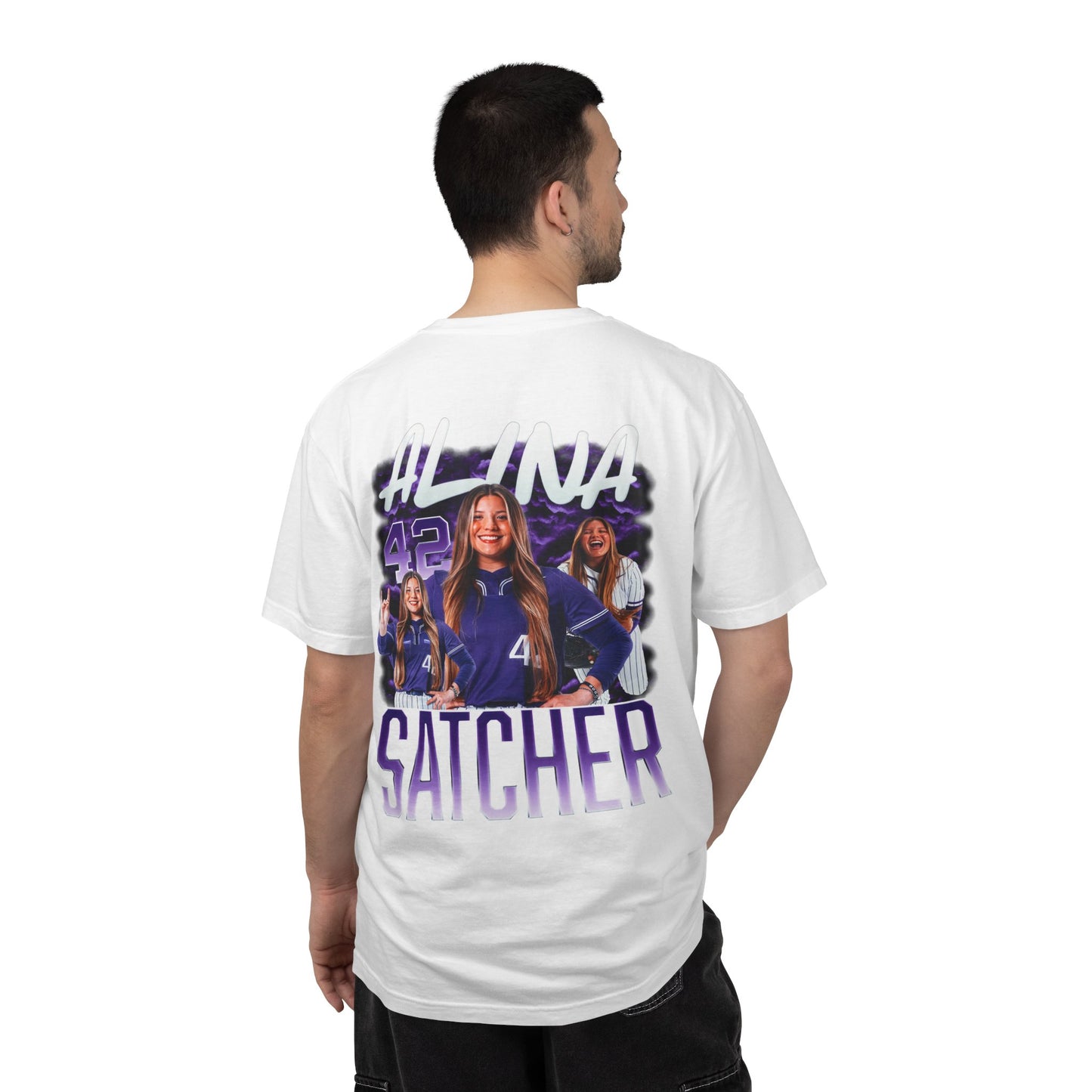 Alina Satcher Logo Front & Back Premium Tee